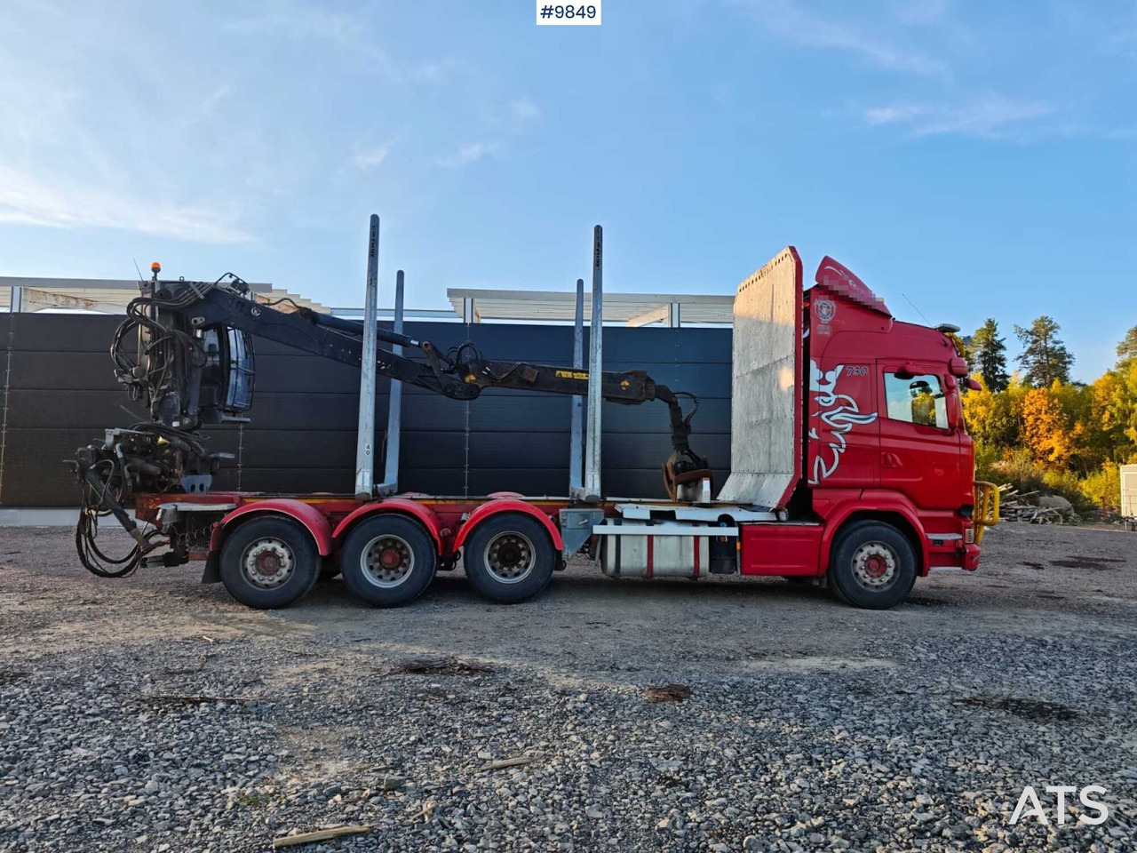 Scania R730 Tridem Timber Truck with Loglift F125S Crane (VIDEO) - Φορτηγό ξυλείας, Φορτηγό με γερανό: φωτογραφία 3 Scania R730 Tridem Timber Truck with Loglift F125S Crane (VIDEO) - Φορτηγό ξυλείας, Φορτηγό με γερανό: φωτογραφία 3