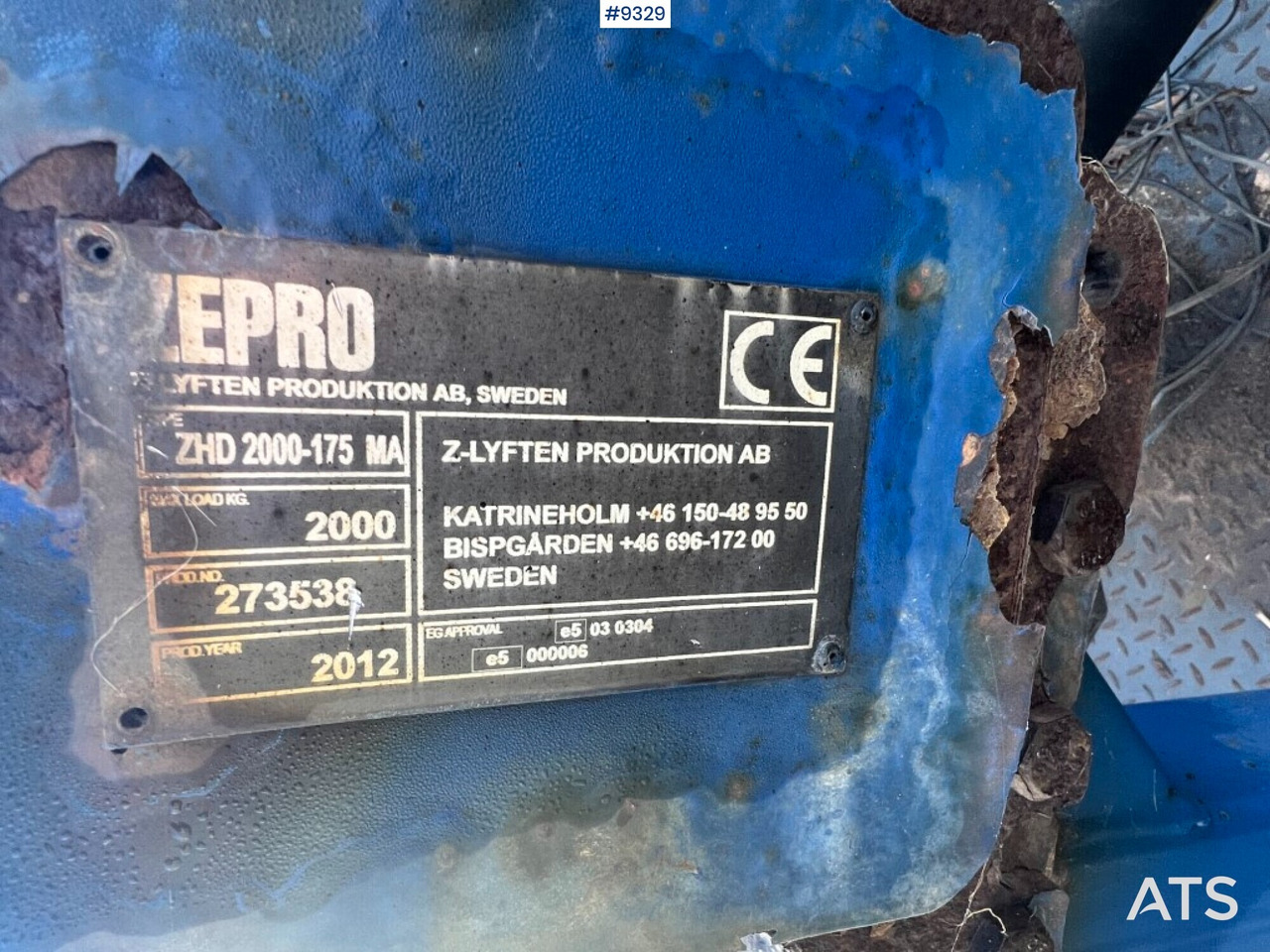 Tail lift - Zepro- ZHD2000-175MA - Υδραυλική πόρτα: φωτογραφία 4 Tail lift - Zepro- ZHD2000-175MA - Υδραυλική πόρτα: φωτογραφία 4