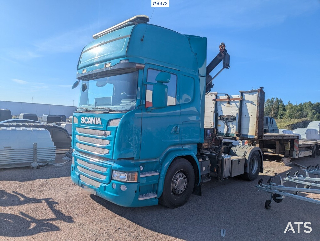 Tractor unit with crane Scania R410 4X2 - Τράκτορας: φωτογραφία 1 Tractor unit with crane Scania R410 4X2 - Τράκτορας: φωτογραφία 1