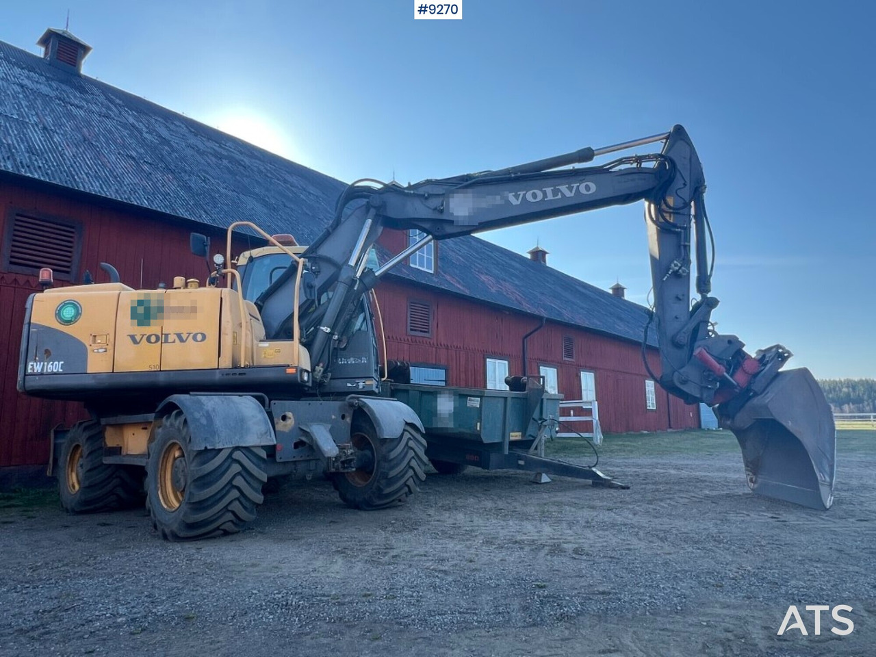 Volvo EW 160 C wheeled excavator (VIDEO) - Τροχοφόρος εκσκαφέας: φωτογραφία 1 Volvo EW 160 C wheeled excavator (VIDEO) - Τροχοφόρος εκσκαφέας: φωτογραφία 1
