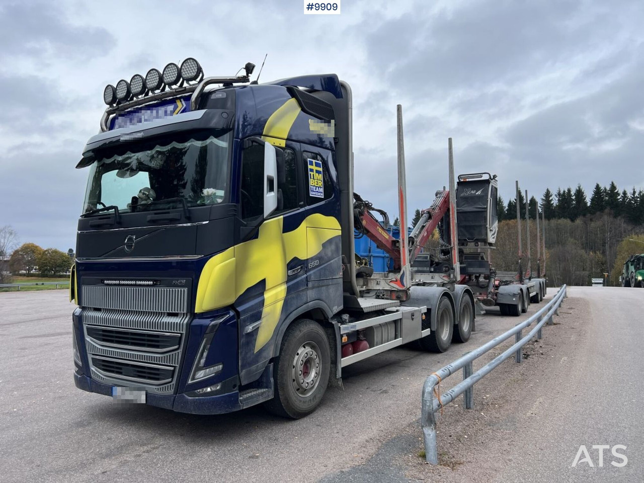 Volvo FH 64R Timber truck with crane and trailer - Φορτηγό ξυλείας, Φορτηγό με γερανό: φωτογραφία 1 Volvo FH 64R Timber truck with crane and trailer - Φορτηγό ξυλείας, Φορτηγό με γερανό: φωτογραφία 1