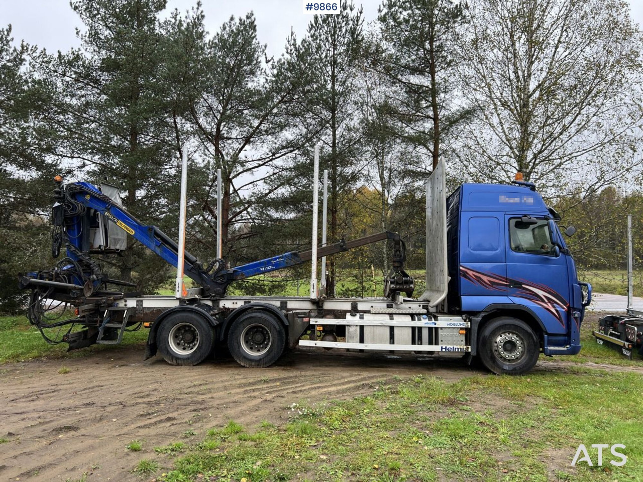 Volvo FH D13 Timber truck with Palfinger M110 crane - Φορτηγό ξυλείας: φωτογραφία 3 Volvo FH D13 Timber truck with Palfinger M110 crane - Φορτηγό ξυλείας: φωτογραφία 3