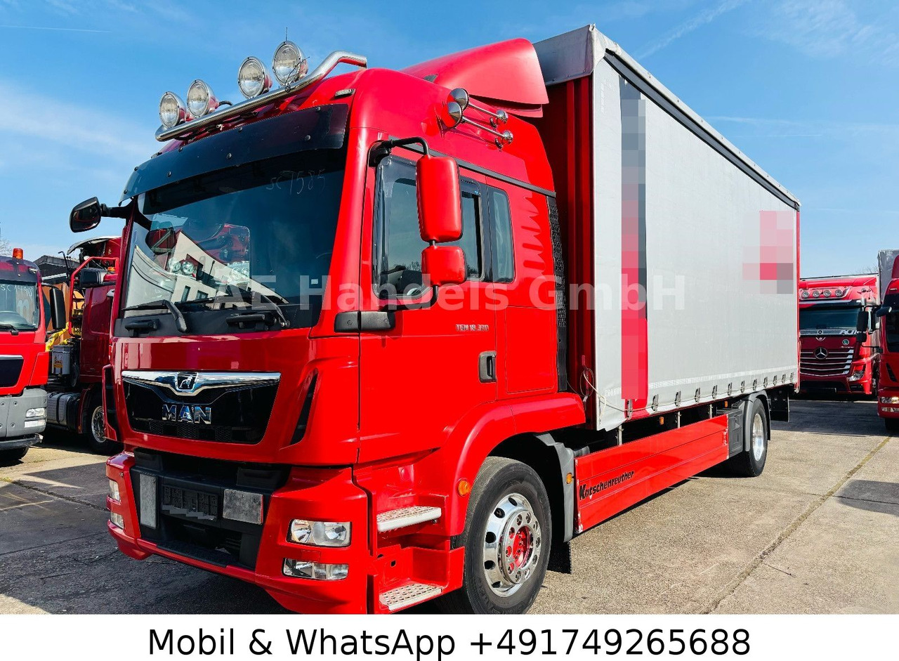 MAN TGM 18.320 BL LX * Edscha/Tautliner/LBW/Kamera - Φορτηγό μουσαμάς: φωτογραφία 1 MAN TGM 18.320 BL LX * Edscha/Tautliner/LBW/Kamera - Φορτηγό μουσαμάς: φωτογραφία 1