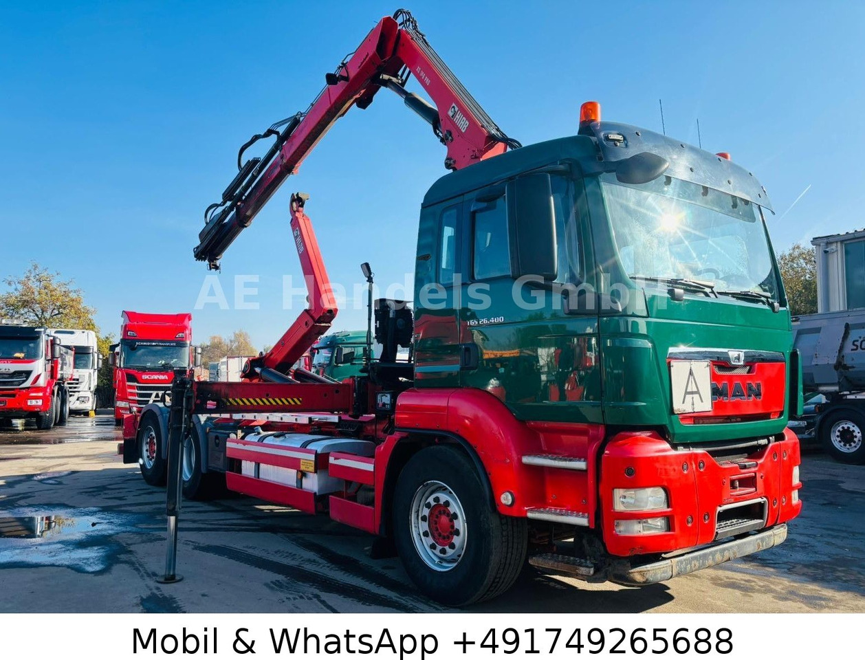 MAN TGS 26.400 6x2 Hiab XR21/HiabSpace3000 *Retarder - Φορτηγό φόρτωσης γάντζου, Φορτηγό με γερανό: φωτογραφία 1 MAN TGS 26.400 6x2 Hiab XR21/HiabSpace3000 *Retarder - Φορτηγό φόρτωσης γάντζου, Φορτηγό με γερανό: φωτογραφία 1