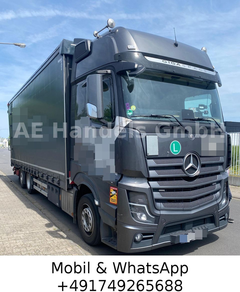 Mercedes-Benz Actros V 2540 L *Hubdach/Lenk+Lift/LBW-2,8m - Φορτηγό μουσαμάς: φωτογραφία 1 Mercedes-Benz Actros V 2540 L *Hubdach/Lenk+Lift/LBW-2,8m - Φορτηγό μουσαμάς: φωτογραφία 1