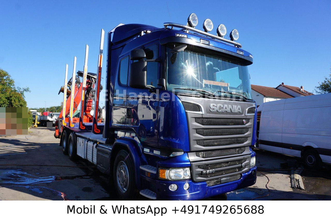 Scania R580 V8 LL 6x4 Palfinger-M120Z79 *Retarder/ACC - Φορτηγό ξυλείας, Φορτηγό με γερανό: φωτογραφία 1 Scania R580 V8 LL 6x4 Palfinger-M120Z79 *Retarder/ACC - Φορτηγό ξυλείας, Φορτηγό με γερανό: φωτογραφία 1