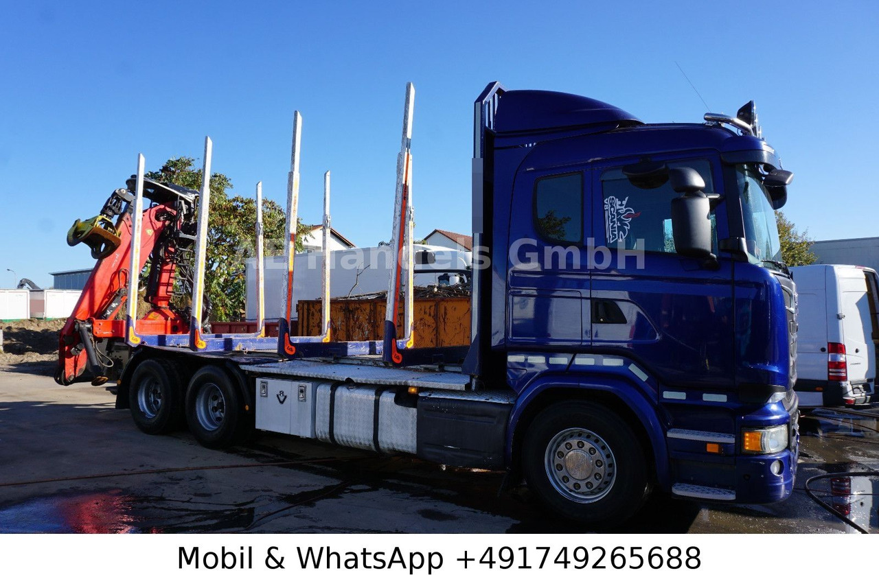 Scania R580 V8 LL 6x4 Palfinger-M120Z79 *Retarder/ACC - Φορτηγό ξυλείας, Φορτηγό με γερανό: φωτογραφία 2 Scania R580 V8 LL 6x4 Palfinger-M120Z79 *Retarder/ACC - Φορτηγό ξυλείας, Φορτηγό με γερανό: φωτογραφία 2