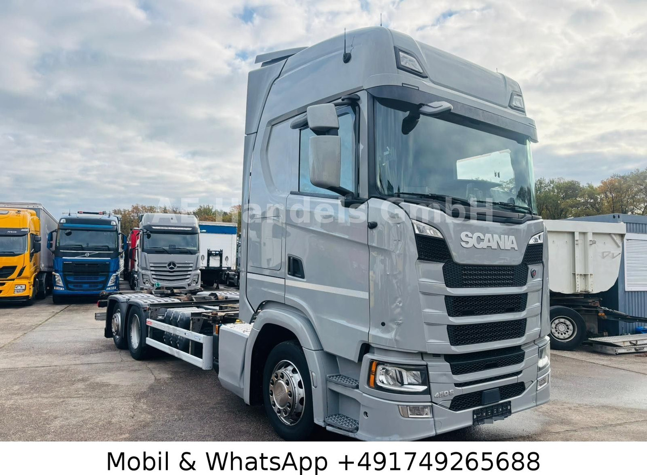 Scania S450 HighLine BDF *Retarder/Lenk+Lift/Multi/LBW - Φορτηγό μεταφοράς εμπορευματοκιβωτίων/ Κινητό αμάξωμα: φωτογραφία 1 Scania S450 HighLine BDF *Retarder/Lenk+Lift/Multi/LBW - Φορτηγό μεταφοράς εμπορευματοκιβωτίων/ Κινητό αμάξωμα: φωτογραφία 1