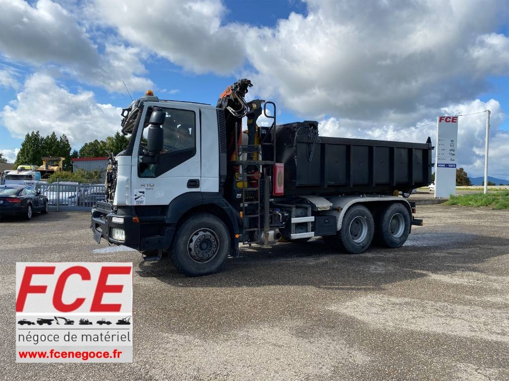 Iveco TRAKKER 410/EEV -PALFINGER PK13001-T18 endommagé - Φορτηγό φόρτωσης γάντζου: φωτογραφία 1 Iveco TRAKKER 410/EEV -PALFINGER PK13001-T18 endommagé - Φορτηγό φόρτωσης γάντζου: φωτογραφία 1