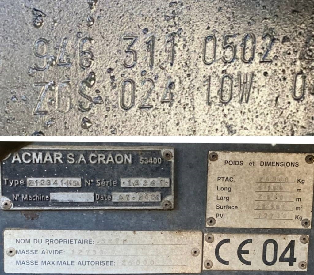 Ασφαλτοδιανομέας Mercedes-Benz ACTROS Mp2 2536/6x2 BVM -ACMAR CRAON Z12341: φωτογραφία 7