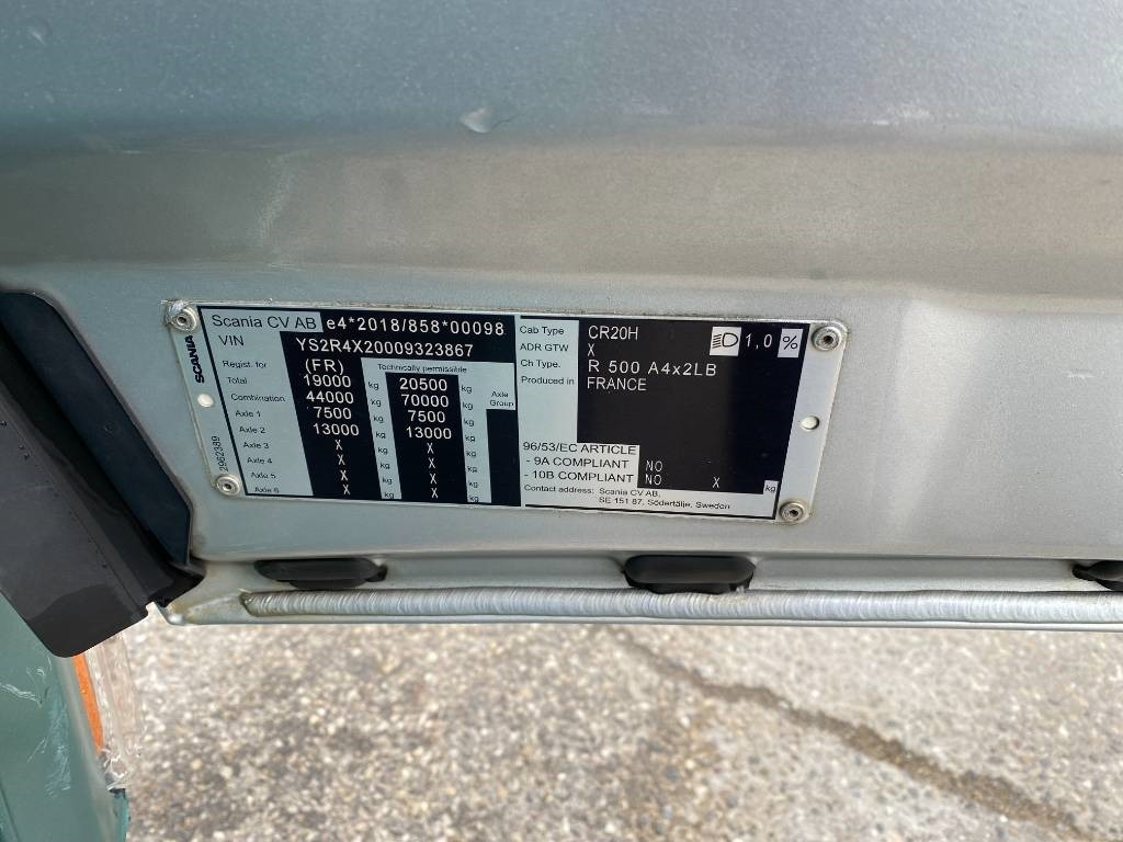 Τράκτορας Scania R500 A4x2LB/RETARDER -1er Main endommagé: φωτογραφία 7 Τράκτορας Scania R500 A4x2LB/RETARDER -1er Main endommagé: φωτογραφία 7
