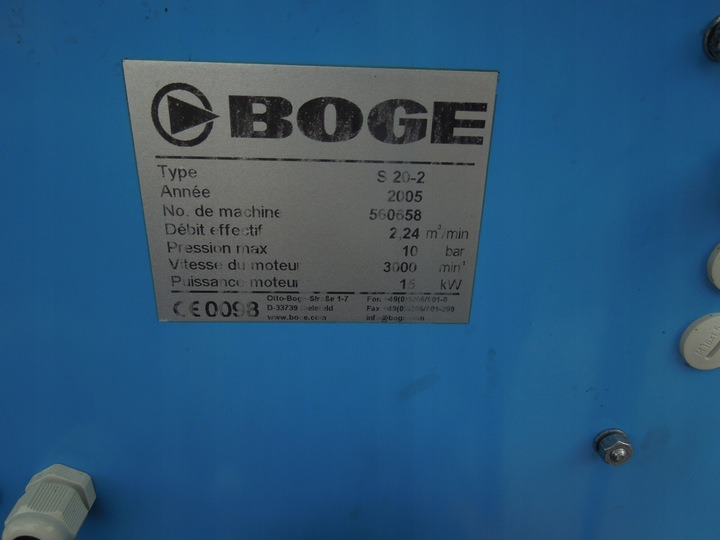 BOGE S20 - Αεροσυμπιεστής: φωτογραφία 3 BOGE S20 - Αεροσυμπιεστής: φωτογραφία 3