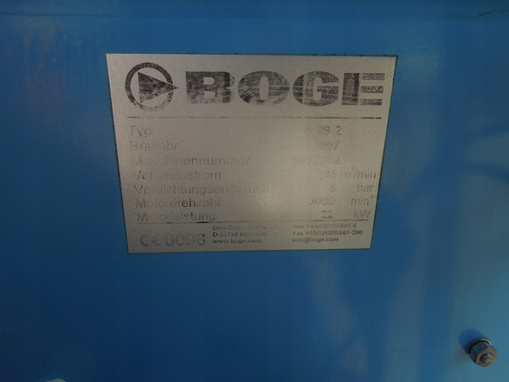 BOGE S29-2 - Αεροσυμπιεστής: φωτογραφία 3 BOGE S29-2 - Αεροσυμπιεστής: φωτογραφία 3