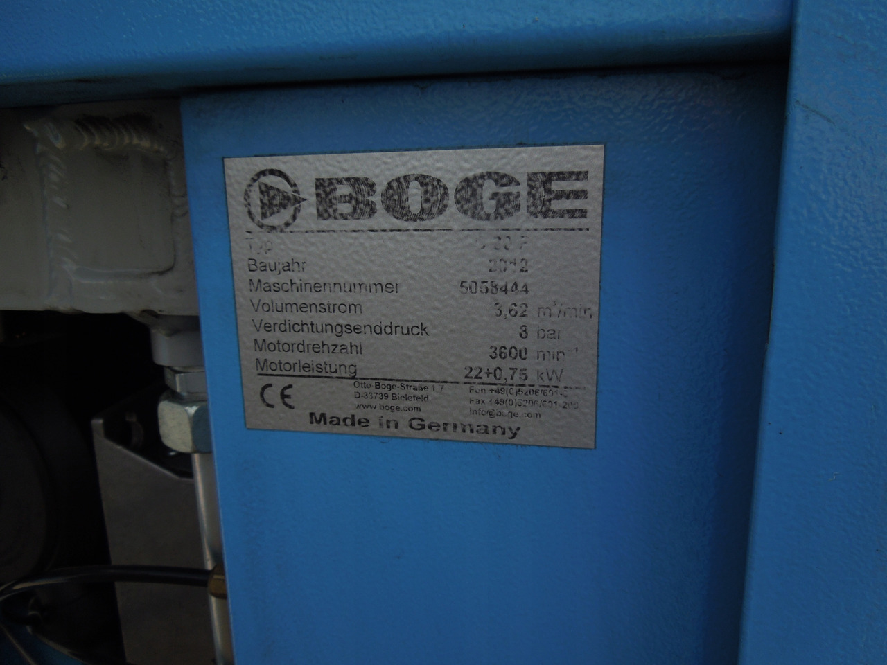 Boge C30F - Αεροσυμπιεστής: φωτογραφία 4 Boge C30F - Αεροσυμπιεστής: φωτογραφία 4