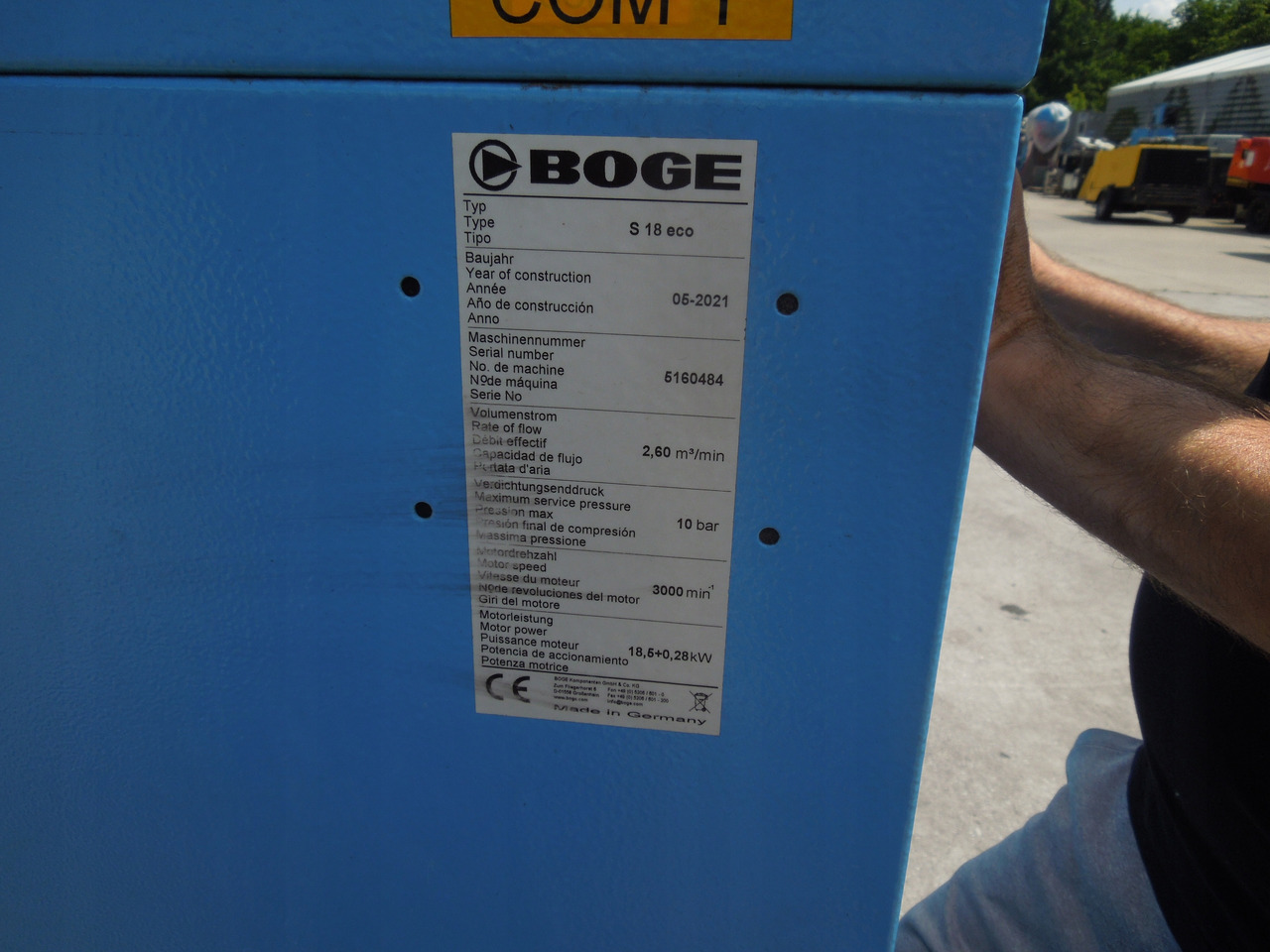 Boge S18ECO - Αεροσυμπιεστής: φωτογραφία 4 Boge S18ECO - Αεροσυμπιεστής: φωτογραφία 4
