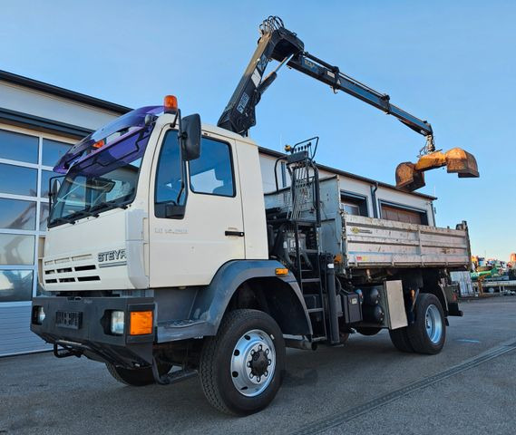 MAN LE 14.250 4x4 HIAB 077BS-2 Kran Greifer - Φορτηγό ανατρεπόμενο, Φορτηγό με γερανό: φωτογραφία 1 MAN LE 14.250 4x4 HIAB 077BS-2 Kran Greifer - Φορτηγό ανατρεπόμενο, Φορτηγό με γερανό: φωτογραφία 1