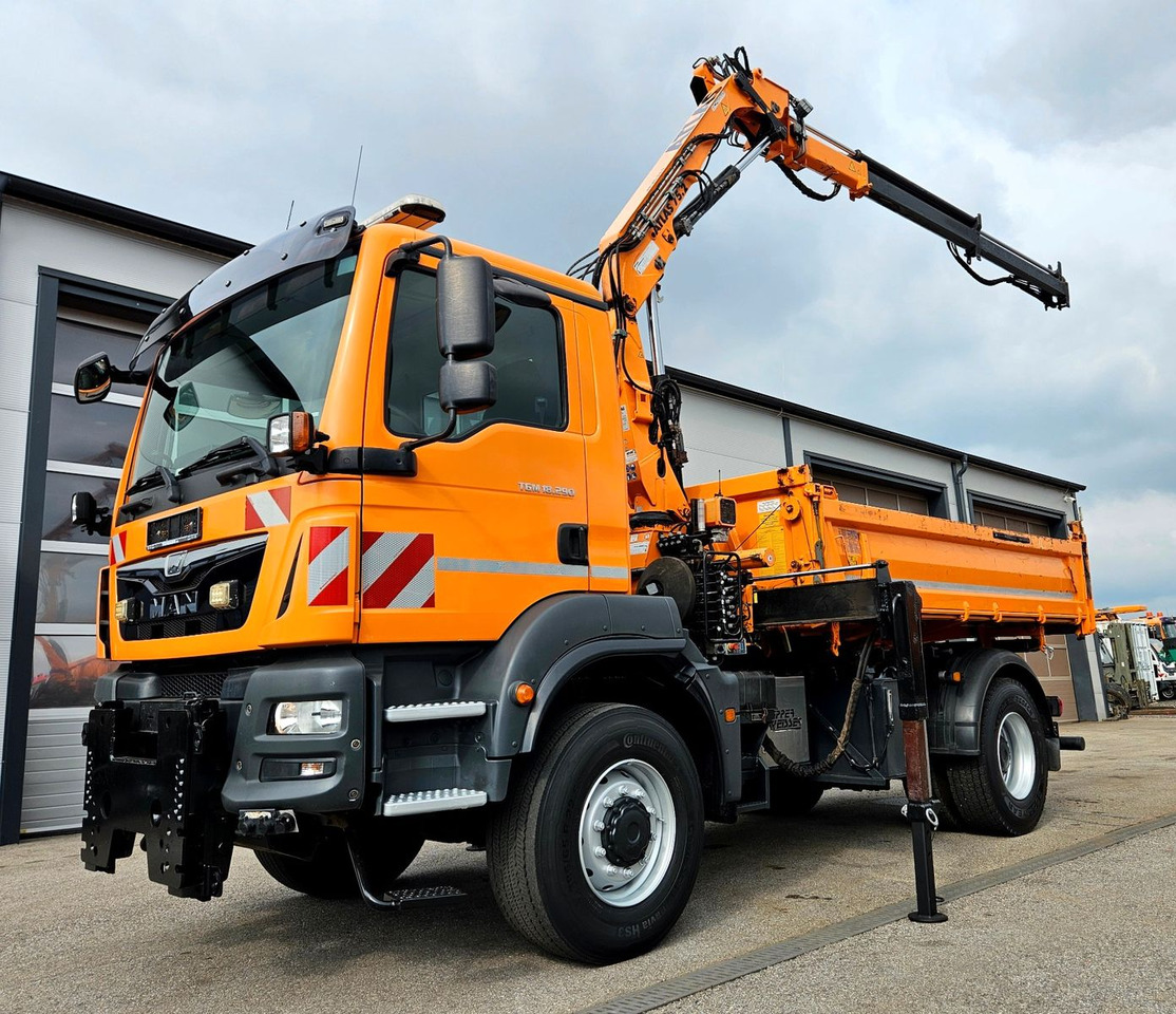 MAN TGM 18.290 4x4 Atlas 75.2 Kran Funk Euro6 - Φορτηγό ανατρεπόμενο, Φορτηγό με γερανό: φωτογραφία 1 MAN TGM 18.290 4x4 Atlas 75.2 Kran Funk Euro6 - Φορτηγό ανατρεπόμενο, Φορτηγό με γερανό: φωτογραφία 1