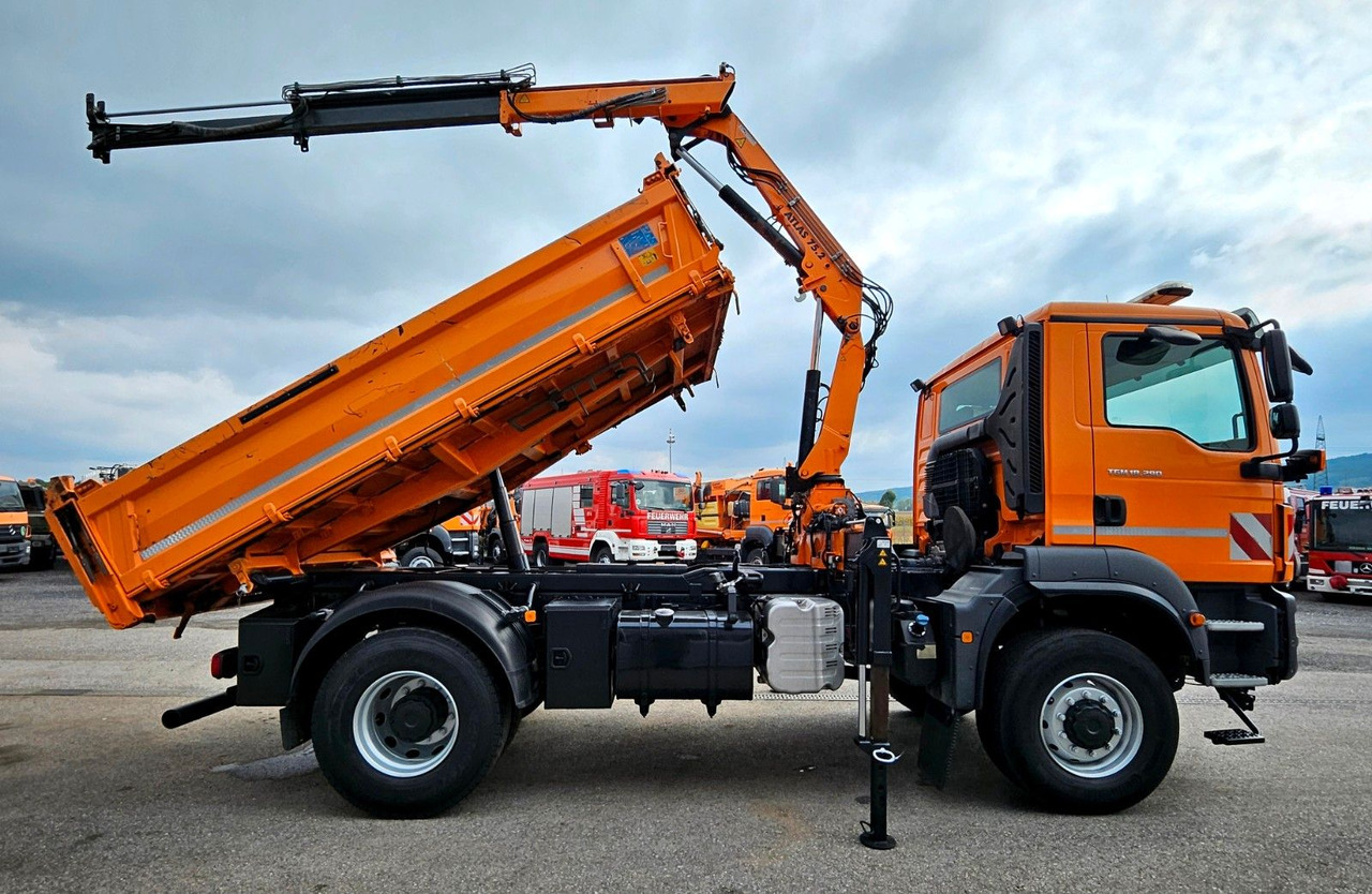 MAN TGM 18.290 4x4 Atlas 75.2 Kran Funk Euro6 - Φορτηγό ανατρεπόμενο, Φορτηγό με γερανό: φωτογραφία 2 MAN TGM 18.290 4x4 Atlas 75.2 Kran Funk Euro6 - Φορτηγό ανατρεπόμενο, Φορτηγό με γερανό: φωτογραφία 2