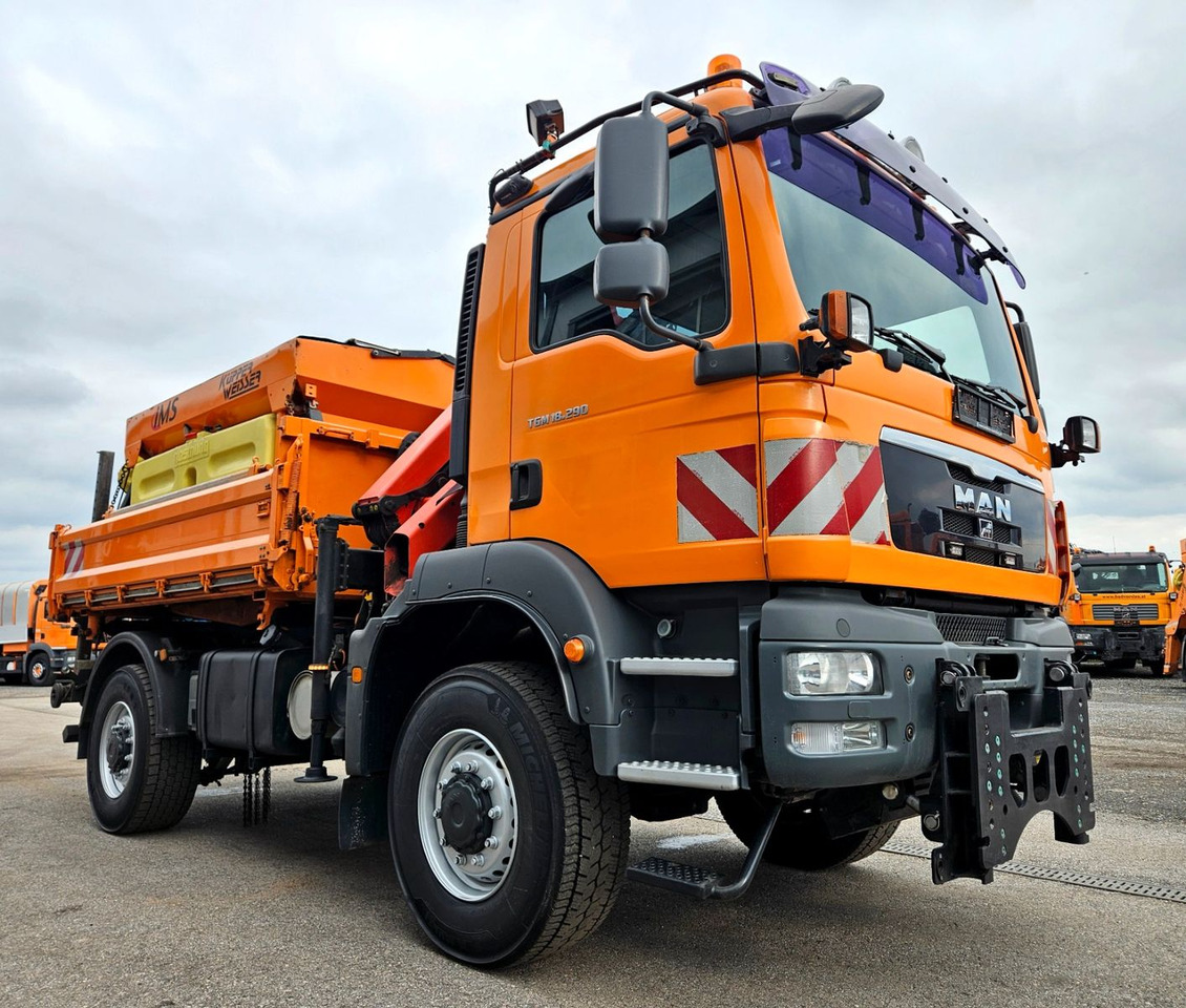 MAN TGM 18.290 4x4 Palfinger PK7001 Kran Funk Euro5 - Φορτηγό ανατρεπόμενο, Φορτηγό με γερανό: φωτογραφία 1 MAN TGM 18.290 4x4 Palfinger PK7001 Kran Funk Euro5 - Φορτηγό ανατρεπόμενο, Φορτηγό με γερανό: φωτογραφία 1