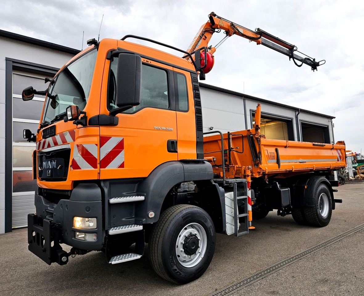 MAN TGS 18.320 4x4 BL Atlas 65.2 Kran Euro5 - Φορτηγό ανατρεπόμενο, Φορτηγό με γερανό: φωτογραφία 1 MAN TGS 18.320 4x4 BL Atlas 65.2 Kran Euro5 - Φορτηγό ανατρεπόμενο, Φορτηγό με γερανό: φωτογραφία 1