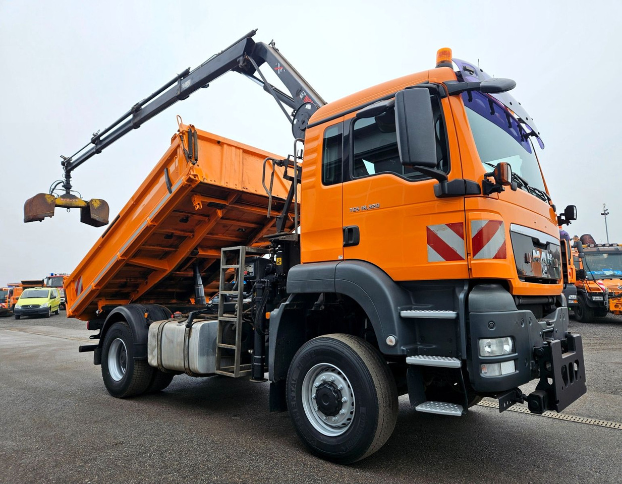 MAN TGS 18.320 4x4 BL HIAB 099-BS3 Funk Kran Euro5 - Φορτηγό ανατρεπόμενο, Φορτηγό με γερανό: φωτογραφία 1 MAN TGS 18.320 4x4 BL HIAB 099-BS3 Funk Kran Euro5 - Φορτηγό ανατρεπόμενο, Φορτηγό με γερανό: φωτογραφία 1