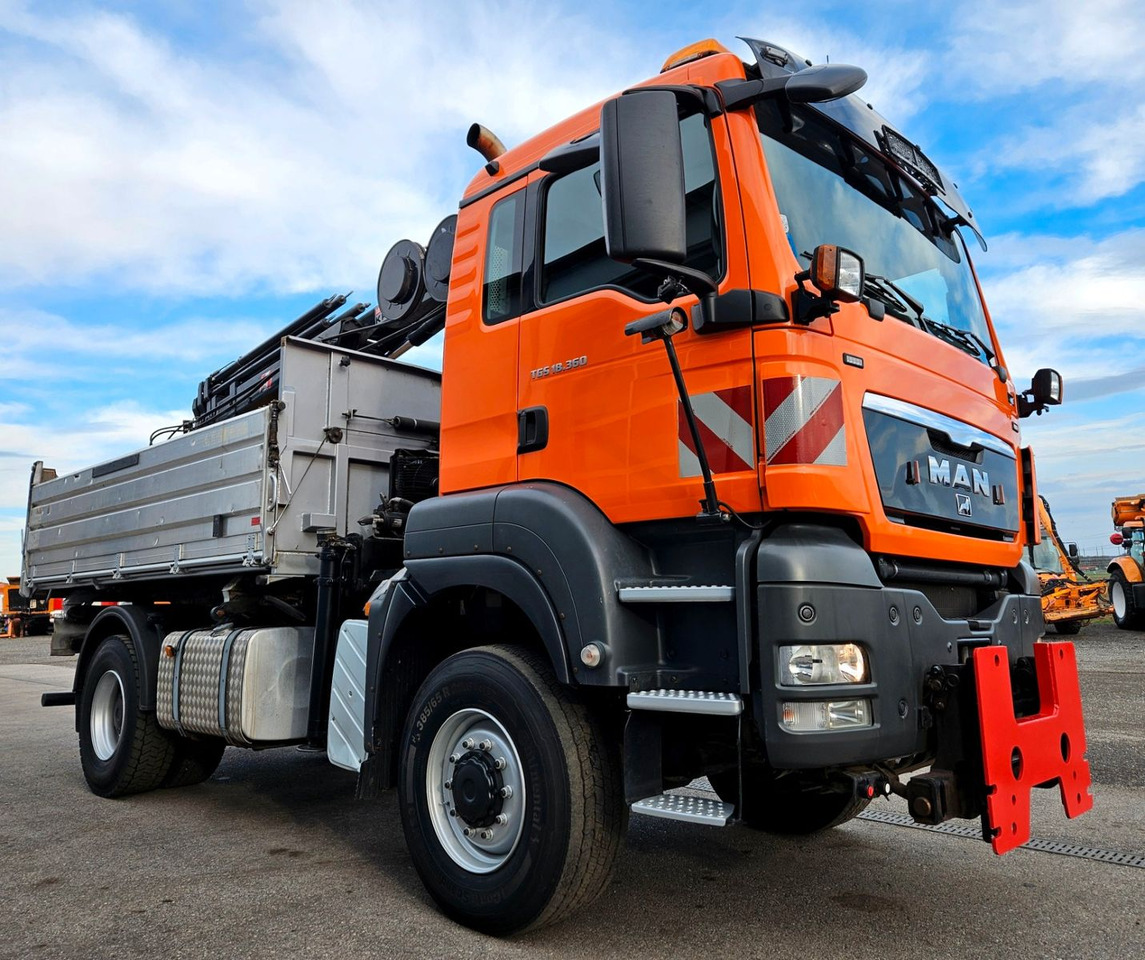 MAN TGS 18.360 4x4 BL HIAB Funk Kran Euro5 - Φορτηγό ανατρεπόμενο, Φορτηγό με γερανό: φωτογραφία 1 MAN TGS 18.360 4x4 BL HIAB Funk Kran Euro5 - Φορτηγό ανατρεπόμενο, Φορτηγό με γερανό: φωτογραφία 1