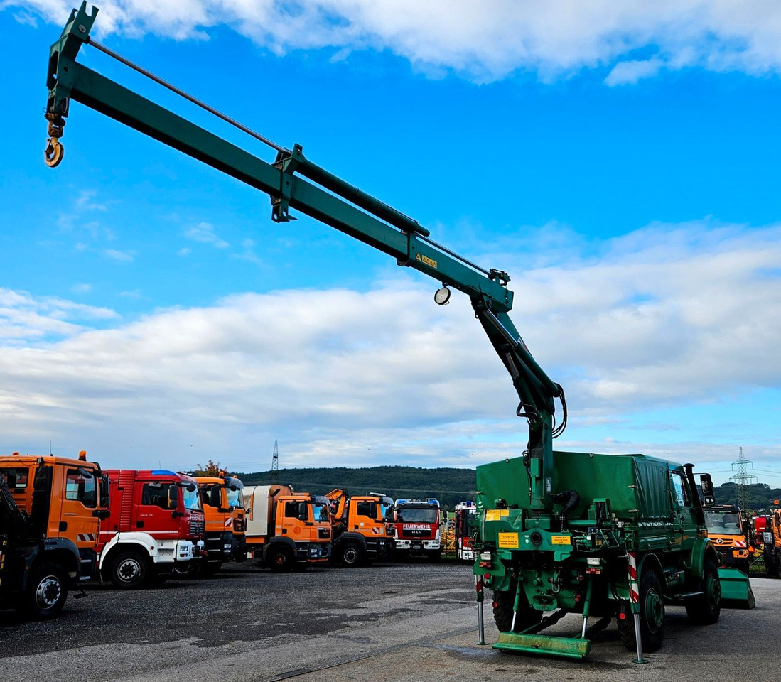 Unimog U2150 Doka HIAB 105 Kran Winde Frontlader - Φορτηγό, Φορτηγό με γερανό: φωτογραφία 4 Unimog U2150 Doka HIAB 105 Kran Winde Frontlader - Φορτηγό, Φορτηγό με γερανό: φωτογραφία 4