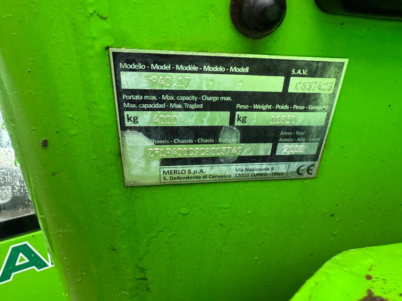 MERLO P40.17 - Τηλεσκοπικός φορτωτής: φωτογραφία 5 MERLO P40.17 - Τηλεσκοπικός φορτωτής: φωτογραφία 5