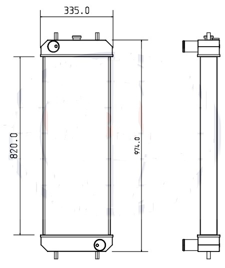 HITACHI HITACHI ZX160-LC3 ZX180-LC3 4642152 - Ψυγείο αυτοκίνητο για Εκσκαφέας: φωτογραφία 3 HITACHI HITACHI ZX160-LC3 ZX180-LC3 4642152 - Ψυγείο αυτοκίνητο για Εκσκαφέας: φωτογραφία 3