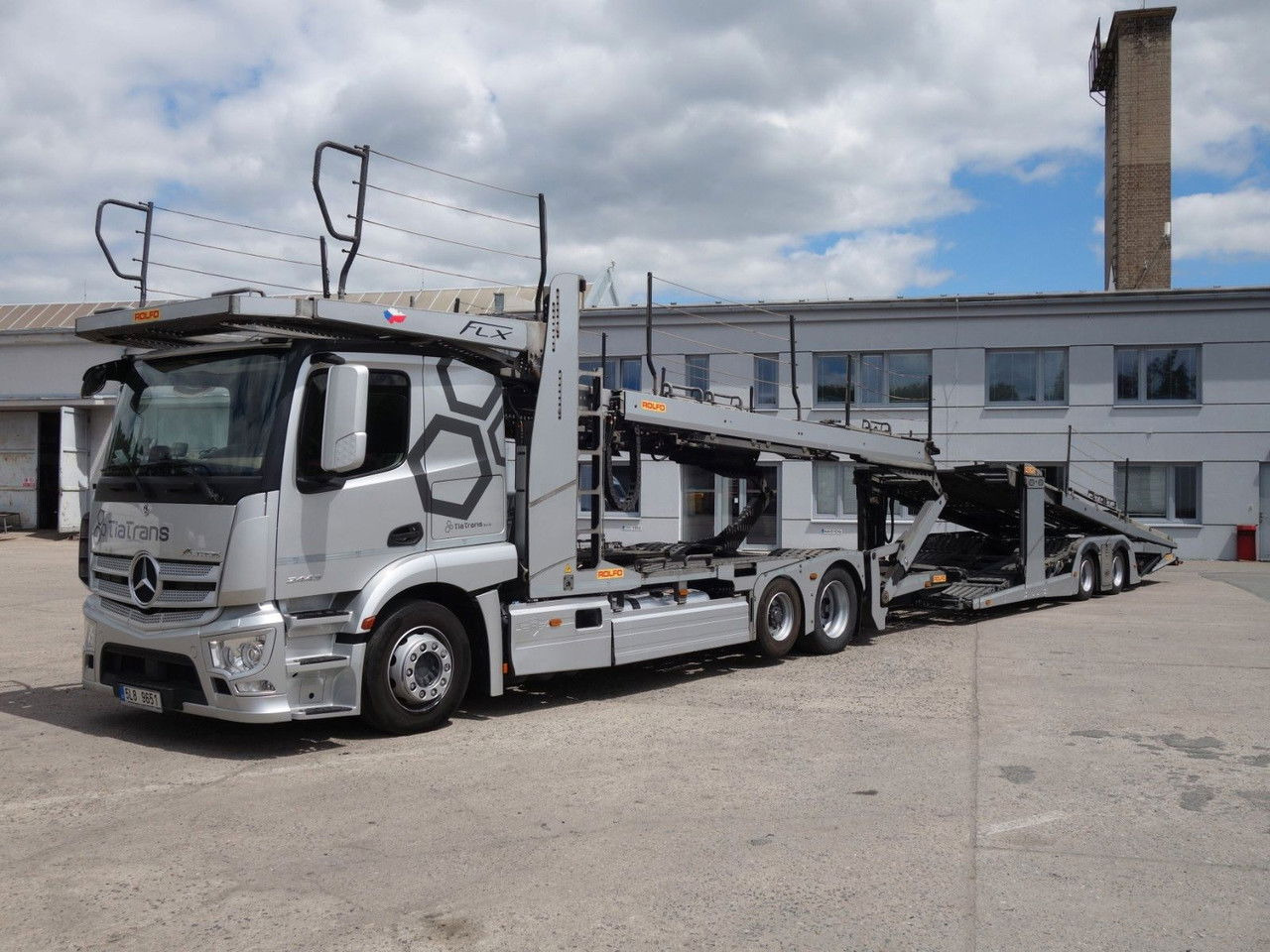 Mercedes-Benz Actros 2443 mit Rolfo FLX, Certifikation VDI - Φορτηγό αυτοκινητάμαξα: φωτογραφία 1 Mercedes-Benz Actros 2443 mit Rolfo FLX, Certifikation VDI - Φορτηγό αυτοκινητάμαξα: φωτογραφία 1