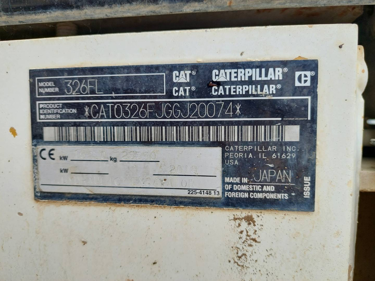 CAT 326FL - Ερπυστριοφόρος εκσκαφέας: φωτογραφία 5 CAT 326FL - Ερπυστριοφόρος εκσκαφέας: φωτογραφία 5