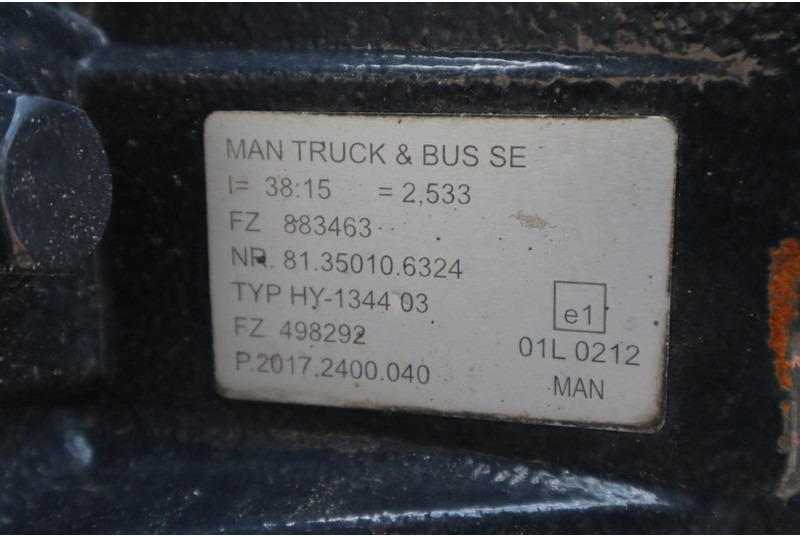 MAN HY-1344-03 38/15 - Πίσω άξονας για Φορτηγό: φωτογραφία 4 MAN HY-1344-03 38/15 - Πίσω άξονας για Φορτηγό: φωτογραφία 4