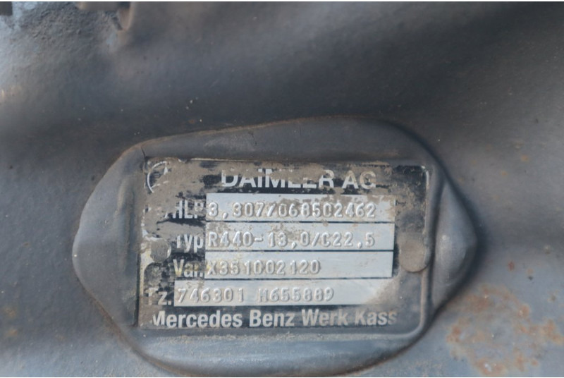 Mercedes-Benz R440-13A/C22.5 43/13 - Πίσω άξονας για Φορτηγό: φωτογραφία 4 Mercedes-Benz R440-13A/C22.5 43/13 - Πίσω άξονας για Φορτηγό: φωτογραφία 4