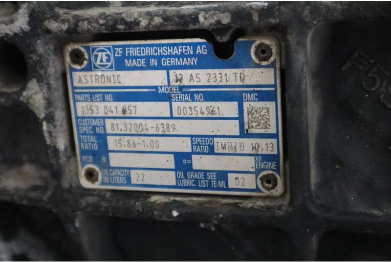 ZF 12AS2331DD+INT3 - Κιβώτιο ταχυτήτων για Φορτηγό: φωτογραφία 5 ZF 12AS2331DD+INT3 - Κιβώτιο ταχυτήτων για Φορτηγό: φωτογραφία 5