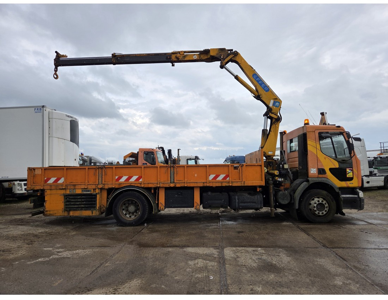Renault Premium 300 MECHANICAL PUMP OPEN BOX COMPRESSOR CRANE EFFER 140/2S - Φορτηγό με ανοιχτή καρότσα, Φορτηγό με γερανό: φωτογραφία 4 Renault Premium 300 MECHANICAL PUMP OPEN BOX COMPRESSOR CRANE EFFER 140/2S - Φορτηγό με ανοιχτή καρότσα, Φορτηγό με γερανό: φωτογραφία 4
