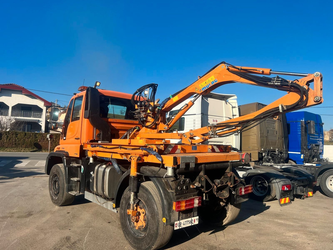 Unimog U500 4x4, Boeschungsmaehwerk Mulag - Φορτηγό: φωτογραφία 1 Unimog U500 4x4, Boeschungsmaehwerk Mulag - Φορτηγό: φωτογραφία 1