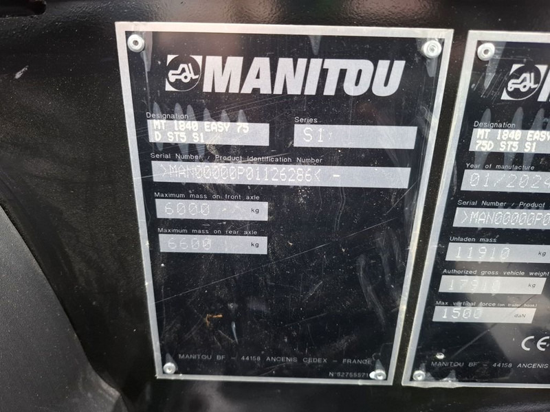 Manitou MT1840 - Τηλεσκοπικός φορτωτής: φωτογραφία 5 Manitou MT1840 - Τηλεσκοπικός φορτωτής: φωτογραφία 5