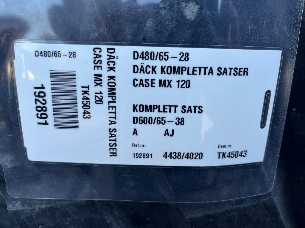 Alliance 600/65-R38 480/65-R28 till Case MX120 - Ελαστικό για Γεωργικά μηχανήματα: φωτογραφία 2 Alliance 600/65-R38 480/65-R28 till Case MX120 - Ελαστικό για Γεωργικά μηχανήματα: φωτογραφία 2