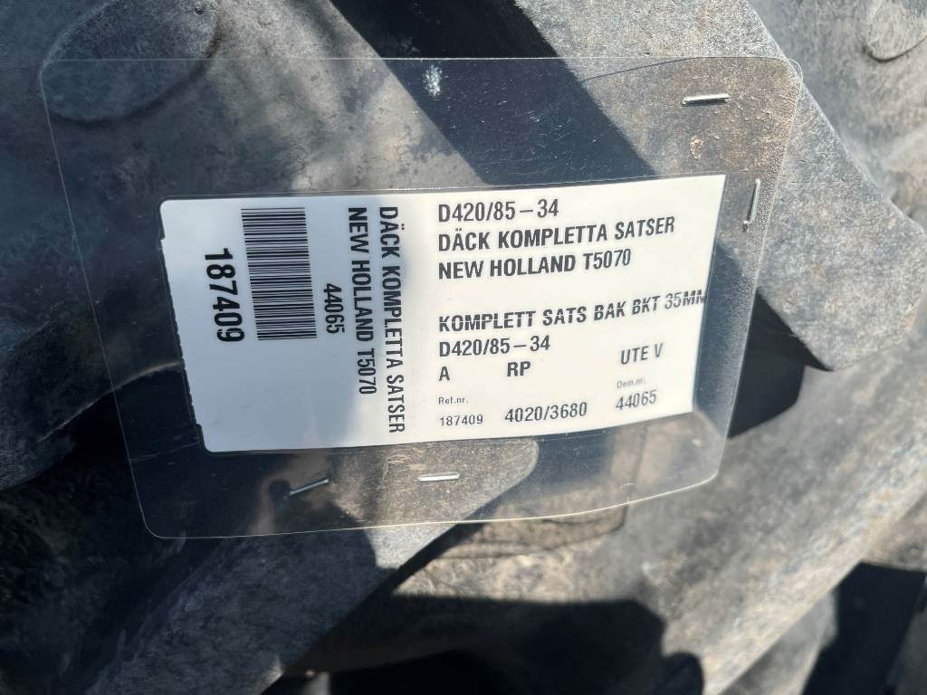 BKT 420/85R34 till New Holland T5070 - Ελαστικό για Γεωργικά μηχανήματα: φωτογραφία 2 BKT 420/85R34 till New Holland T5070 - Ελαστικό για Γεωργικά μηχανήματα: φωτογραφία 2