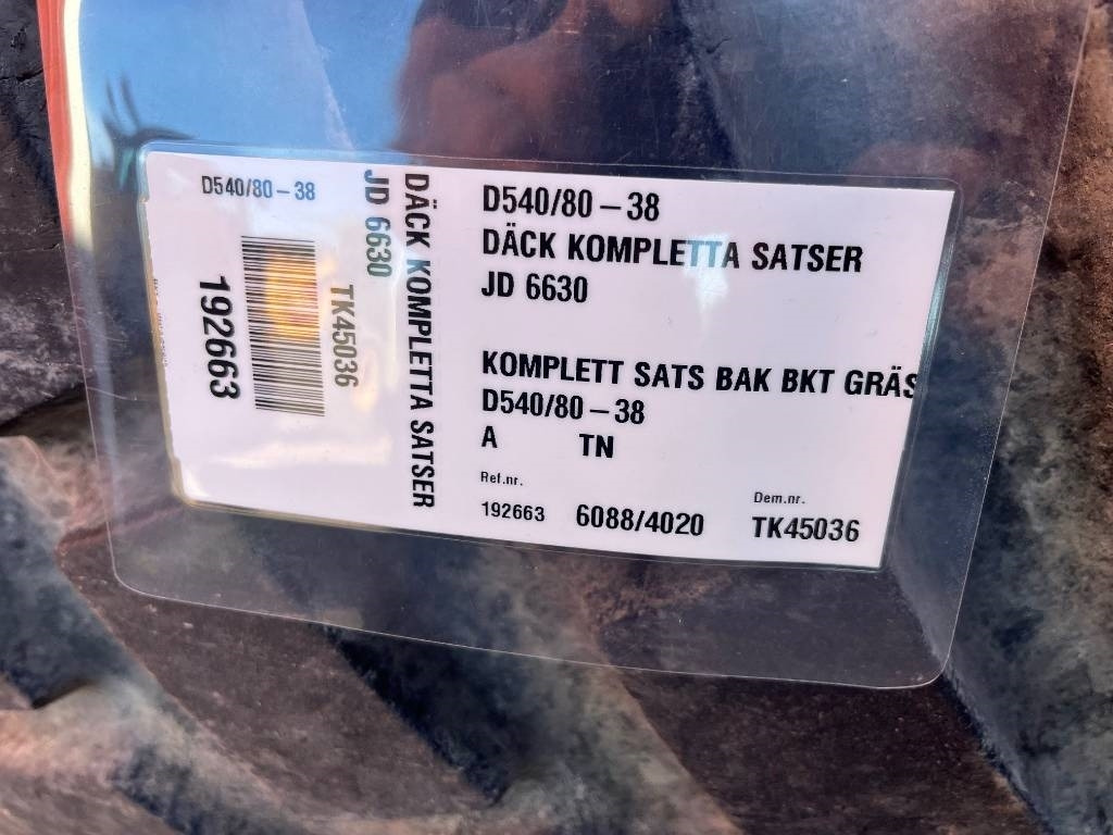 BKT 540/80-38 Ridemax till John Deere 6630 - Ελαστικό για Γεωργικά μηχανήματα: φωτογραφία 2 BKT 540/80-38 Ridemax till John Deere 6630 - Ελαστικό για Γεωργικά μηχανήματα: φωτογραφία 2