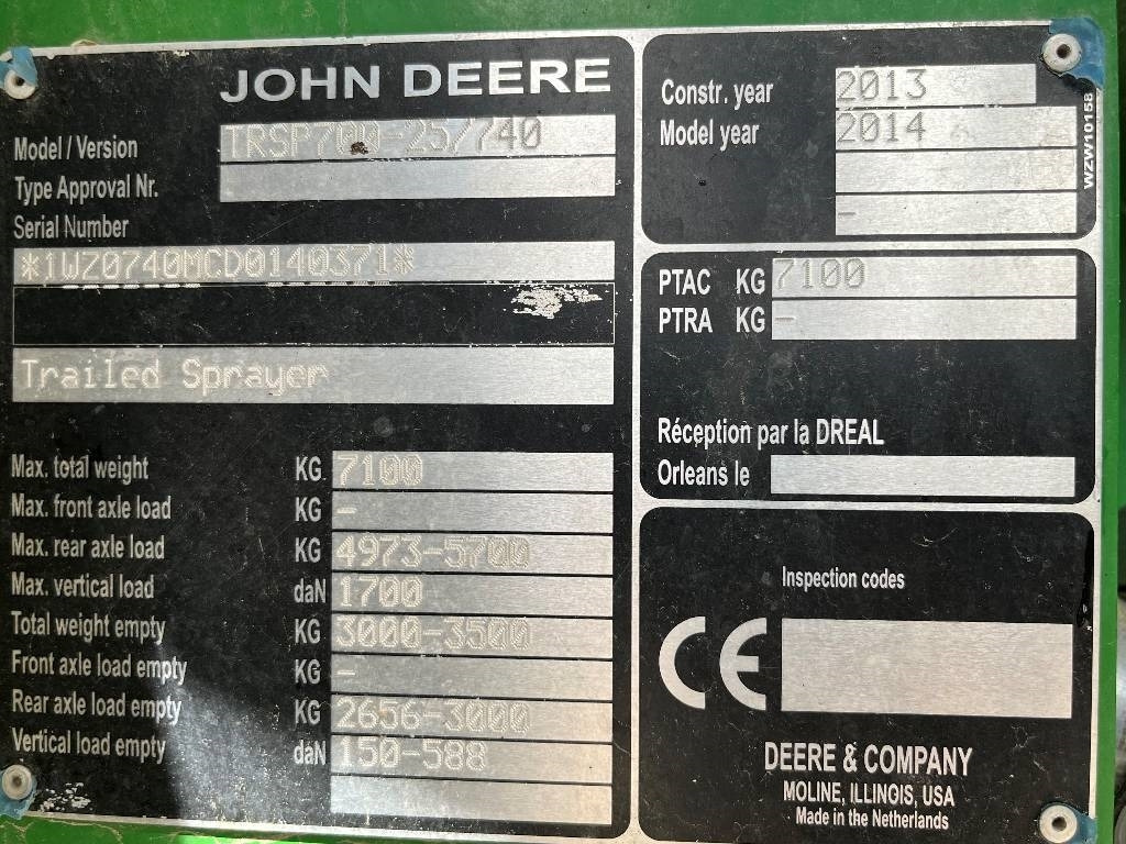 John Deere M 740 i Dismantled: only spare parts  - Συρόμενο ψεκαστικό: φωτογραφία 5 John Deere M 740 i Dismantled: only spare parts  - Συρόμενο ψεκαστικό: φωτογραφία 5