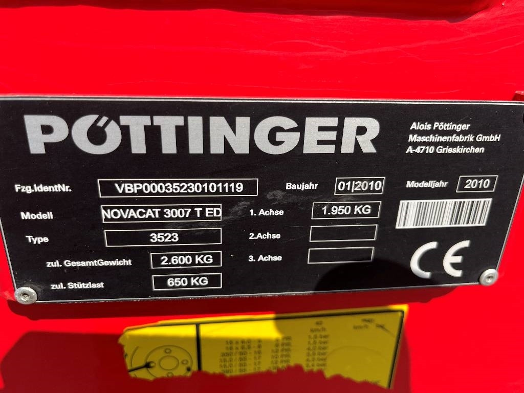 Pöttinger NovaCat 3007 T Dismantled. Only spare parts - Χορτοκοπτικό: φωτογραφία 5 Pöttinger NovaCat 3007 T Dismantled. Only spare parts - Χορτοκοπτικό: φωτογραφία 5