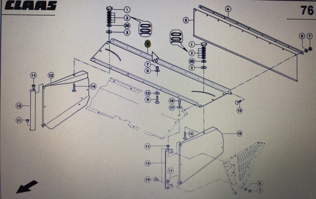 CLAAS 00 0482 415 1/CLAAS Disco pokrywa tylna - Αμάξωμα και εξωτερικό για Χορτοκοπτικό: φωτογραφία 1 CLAAS 00 0482 415 1/CLAAS Disco pokrywa tylna - Αμάξωμα και εξωτερικό για Χορτοκοπτικό: φωτογραφία 1