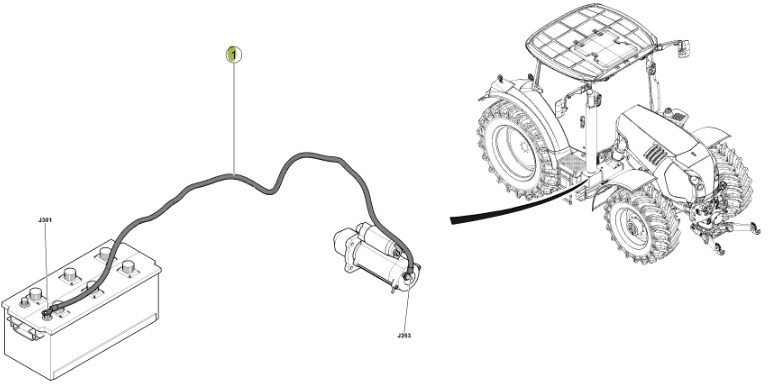 Claas Arion 550-520 650-620 - kabel wiązka elektryczna 0021502993 - Καλώδιο/ Σύρματα για Τρακτέρ: φωτογραφία 1 Claas Arion 550-520 650-620 - kabel wiązka elektryczna 0021502993 - Καλώδιο/ Σύρματα για Τρακτέρ: φωτογραφία 1