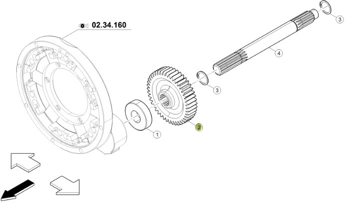 Claas Arion 630 - skrzynia biegów - wałek przekładni 0011332430 - Κιβώτιο ταχυτήτων για Γεωργικά μηχανήματα: φωτογραφία 1 Claas Arion 630 - skrzynia biegów - wałek przekładni 0011332430 - Κιβώτιο ταχυτήτων για Γεωργικά μηχανήματα: φωτογραφία 1