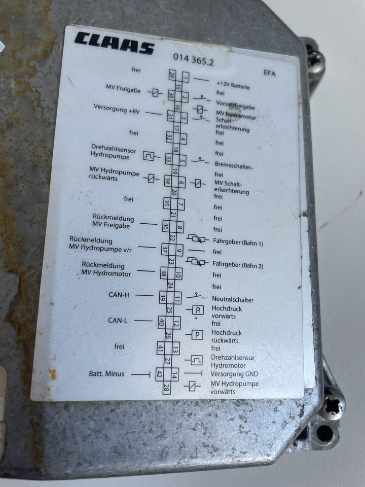 Claas Jaguar - moduł sterownik 014365.2 - Ηλεκτρικό σύστημα για Ενσιρωτική μηχανή: φωτογραφία 2 Claas Jaguar - moduł sterownik 014365.2 - Ηλεκτρικό σύστημα για Ενσιρωτική μηχανή: φωτογραφία 2