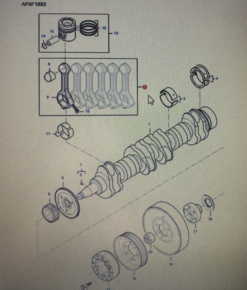 FENDT V837079475/Fendt korbowód/Fendt 6335C - Μπιελών για Γεωργικά μηχανήματα: φωτογραφία 1 FENDT V837079475/Fendt korbowód/Fendt 6335C - Μπιελών για Γεωργικά μηχανήματα: φωτογραφία 1