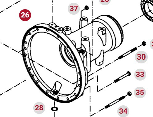 Fendt 414 415 Vario Obudowa Tylnej Osi Zwolnicy 404150150010 - Μοτέρ πορείας για Γεωργικά μηχανήματα: φωτογραφία 1 Fendt 414 415 Vario Obudowa Tylnej Osi Zwolnicy 404150150010 - Μοτέρ πορείας για Γεωργικά μηχανήματα: φωτογραφία 1