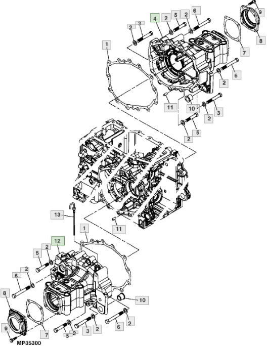 John Deere 3120 3320 3520 3720 - oś tylna obudowa LVU801518 - Πίσω άξονας για Τρακτέρ: φωτογραφία 1 John Deere 3120 3320 3520 3720 - oś tylna obudowa LVU801518 - Πίσω άξονας για Τρακτέρ: φωτογραφία 1