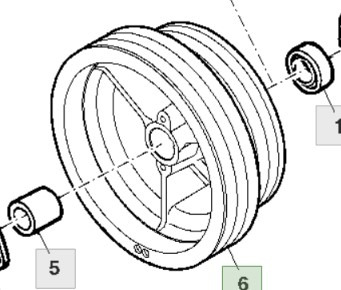 John Deere 9780CTS 9780HM 9780 CTS Koło Prowadzące H165476 - Περιστροφική πλάκα για Γεωργικά μηχανήματα: φωτογραφία 1 John Deere 9780CTS 9780HM 9780 CTS Koło Prowadzące H165476 - Περιστροφική πλάκα για Γεωργικά μηχανήματα: φωτογραφία 1